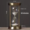 Retro metal hourglass timer timer de metal ampulhe timer timer de vidro de vidro de areia de areia de uma hora de vidro de vidro da sala de estar de decoração de decoração