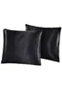 US UK Russia Size 2pcs 1pair Pillow Case Satin Solid Color Silk Pillowcase Pillow shams Twin Queen CalKing 7 colors6310006