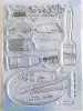 NEW French Clear Stamp Mask Stencil Transparent Seal For DIY Scrapbooking/Card Making A5057