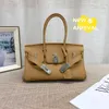 Сумка для плеча Birkns Classic Bag New Sag Togo Top Layer Cowhide Sudbag Высококачественный европейский продукт модная подлинная кожа для женщин