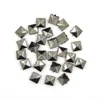 100pcs Square rebites Studs pretos pirâmides pirâmides rebite punk rock punk stud sloth cutrines artesanato de garra metal pregos para couro