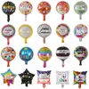 10pcs 10 pouces espagnol joyeux anniversaire ballons de feuille Feliz cumpeanos te quiero air baloes événement décorations de fête aérien golobs