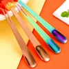 Coffee Spoon Stainless Steel Flat For Sugar Dessert Small Scoop Mixer Stirring Bar Kitchen Tableware Durable 240410