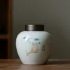 Luwu Ceramic Tea Caddies милый кошачий чай -канистры хранение чай или еда