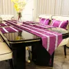 Purple Table Runner Современный фланелевый бриллиантовый стол бегуны бегуны подушки на столовой коврик для домашних свадебных украшений