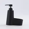 Liquid Soap Dispenser Detergent Press Bottle Hand Sanitizer Lotion Bottling Sink Dish With Steel Sponge Scrubber For Kitchen