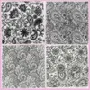 Paisley Mandala Flower Match Polymer Argile Fiche de tampon Texture Modèle de tapis de manche pour argile Pottery Ceramic Art Hobby Craft