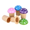 Grinder de fumaça de plástico Creative Mushroom Modelagem de armazenamento multifuncional de três camadas Acessórios por atacado