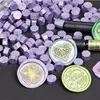 Purple Series 100pcs woskowe fasolka ziarenki pieczęć do zabytkowego rzemiosła Weddna narzędzia do tworzenia pieczęci wosku starożytne