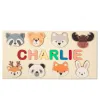 Personalisierter Name Puzzle Customized nordisches Holz -Puzzlespielzeug für Kleinkinder Geschenke für Babys Boy Girl