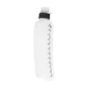 Waterflessen plat 330 ml sport drinkfles draagbaar met schubben om stofdicht te reizen