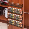 4 / 2pcs Pack Kitchen Organizer Mur Mound Spice Rack Single Tier Sanging Tergers Organisateur Spice Racks pour stocker les pots