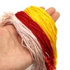 100 pezzi colorati vestiti di corda tag tag poliestere tag perline in plastica etichette fatte a mano con perno a righetta di fissaggio