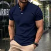 Polos masculine Europe et Amérique Men 35% Coton Spring Automne Chain d'automne Breffe Polo à manches courtes