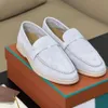 Summer Walk Loafers Loro Piano Mens Woman Dress Flat Low Top Suede Leather Moccasins Comfort Loafer Casual Shoes Sneakers Send Shoes and Dust Bag