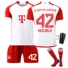 Jerseys de football 2324 Bayern Munich Home No. 9 Kane Football Jersey 25 Muller 7 Gnabry 10 Sane 42 Musiela