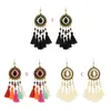 dangle earrings women's color Colorful White Tassel Drop Festival Fashon Jewelry Hippie Turkey/Pakistan/Thaily/Boho/