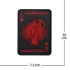 Death Card Poker aas van schoppen Patches borduurwerk en loop tactische patch voor kledingzak punk militaire patches badges