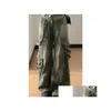 Dżinsy damskie Vintage Wash High Street Proste nogi Poletni z nóg modne luźne szerokie spodnie wszechstronne niszowe slal streetwear kropla d dhv2h