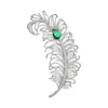 Broche de plumes, orgale de diamant en étage complet en or électrolité pour hommes et femmes, combinaison de vêtements d'extérieur pour hommes et femmes