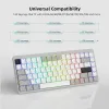 Acessórios personalizados 143 key retro cinza de baixo perfil pBt CAPS TAPLO DUPLO TAPLA TAPLO PARA GATERON CHERRY MX SWITCHES TECHADOR MECÂNICO GAMER