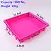 3000 ml Big Capacity Square Rendering Soap Silicone Mold Diy Craft Mold For Handmade Soap Making Loaf toast förtjockad tvålform