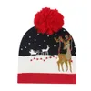 2022ホットクリスマスハットサンタクローススノーフレークニット編み暖かい帽子のための大人新年クリスマス装飾装飾品ギフト