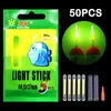 Led Rave Toy 50/10PCS Fishing Float Light Stick Fluorescent Lightstick Night Float Rod Light Dark Glow Stick Useful Lots Fishing/party Use 240410