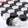 Flrhsjx coudre fil bobines bobines bobines de machine à coudre avec fil pour la machine à domicile accessoires de couture bricolage noir et blanc