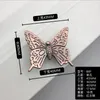 1pc manzana de gabinete de mariposa 3D vintage de mariposa de zinc