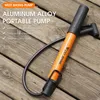 WEST BIKING MTB Road Bike Pump Mini Portable Bicycle Foot Pump Presta & Schrader Valve Tire Air Inflator Cycling Accessories