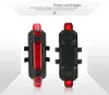 Portable USB Rechargeable Bike Bicycle Tail Rear Safety Warning Light Taillight Lamp Bright Bicycle Light Chargeable Led