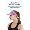 New Ice Seidenkrawatte Dye Sun Visor Hut Männer Männer Schnell trockener Sportmütze Golf Tennis Leichte Roll-up tragbare Outdoor-Strandkappe