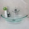 Jieni Washbasin فريد من نوعه من الحوض الزجاجي الحوض الحوض الحافظة مجموعة السند