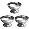 Set di stoviglie set in acciaio inossidabile tazza da dessert da cucina rifornimento di utensili per la frutta ciotola di vetro tazze d'acqua in vetro