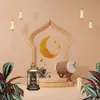 Eid Mubarak LED Wind Lampe Ornement Islam Muslim Party Decor Supplies Ramadan Wind Lantern Decoration Eid for Home Party Gift 240403
