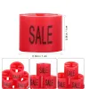 100pcs/Bag Red Sale Sign Clothes Hanger Sizer Garment Plastic Sale Size Markers Label Sign Tag For Clothing Store