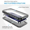 SportLink Waterproof Case för iPhone 14 13 12 11 15 Pro XS Max SE 2: a 3: e 2022 X XR 5 7 8 Black Cover Diving Underwater Swimming