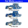 Dla Motorola Moto G10 G20 G30 G50 G60 G100 E6 E7 Plus G8 Plus G9 Plus Złącze USB Port Connector Port Flex Wymiana