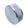 48*19mm Aluminum Alloy Potentiometer Encoder Volume Control Audio Knob Cap for 6mm Shaft Hole Knob ( Knurled Shaft Dia/D-axis)