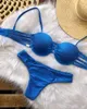 Swimwear femminile push up set di bikini set sexy costume da bagno vintage cuscinetto stampato femminile bikini patchwork costume da bagno