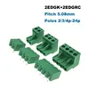 100 pcs toonhoogte 5,08 mm 2/3/4p schroef plug-in PCB Terminal Block 2edGK 2edGrc 2edGVC mannelijke/vrouwelijke pluggable connector