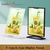 A4 T / L Shape Black White Plastic Table Ad Ad Rames Держатель Держатель Display Stand Menu Sicking Listing Holder Frame