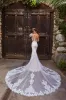 Kitty Chen 2024 Bröllopsklänningar Spaghetti Rem Sweetheart Lace Appliced ​​Backless Bridal Clows Sweep Train Mermaid Wedding Dress