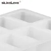 Silikolove 8 cavité Moules de silicone rectangle à la main pour savons de savon Cube 3D Savon de fabrication de bougies Moules de boulangerie