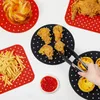 Air Fryer Liner Food Grade Reusable Silicone Anti-slip Round Air Fryer Mat Non-Stick Steaming Basket Mat Cooking Kitchen Tool