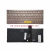 Tastaturen Laptop US Backlight Tastatur für Mi Xiaomi Air12.5 16120101 161202 AA SAQ ai al yg TM1607 TM1612 US English Silver Gold