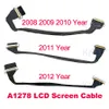 オリジナルA1278 A1286 A1297 LCDスクリーンディスプレイMacBook Pro 13 "15" 17 "LCD Cable 2009 2010 2011 2012年年