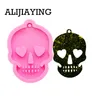 DY0081 DIY Halloween Skull Keychain Silicone Mold Key Ring Mold Epoxy Resin Molds voor sieraden