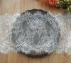 (3m/Lot) White Eyelash Lace For Needlework 27cm IDY Lace Trim Chantilly Sewing Fabric Lace For Sewing Clothes